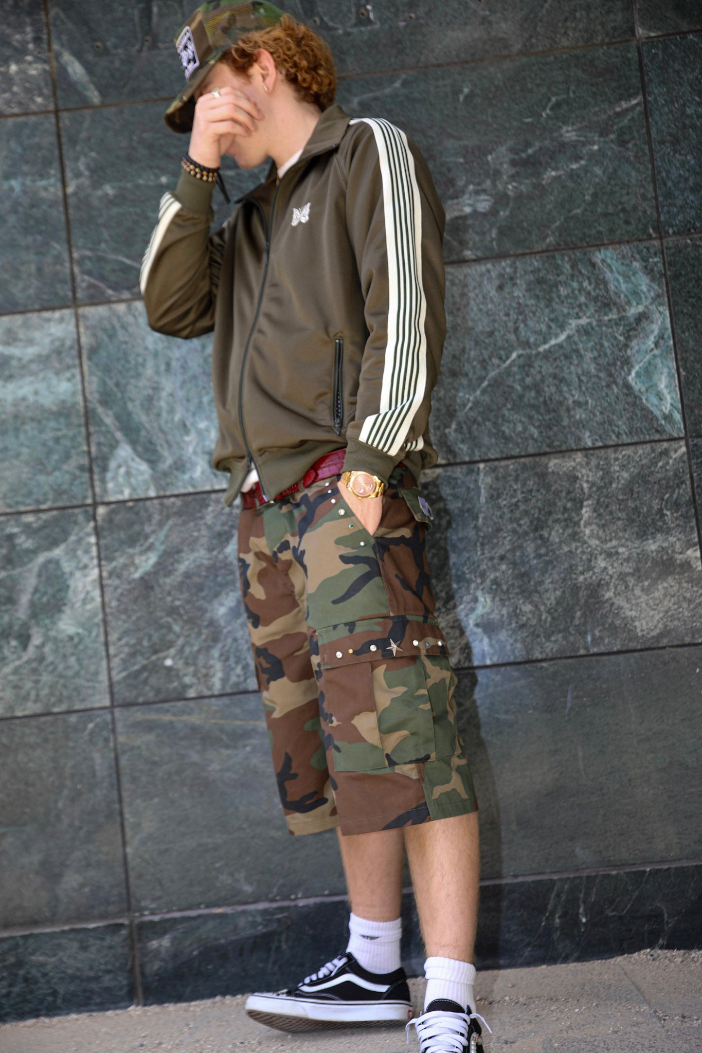 BEDAZZLE CAMO SHORTS