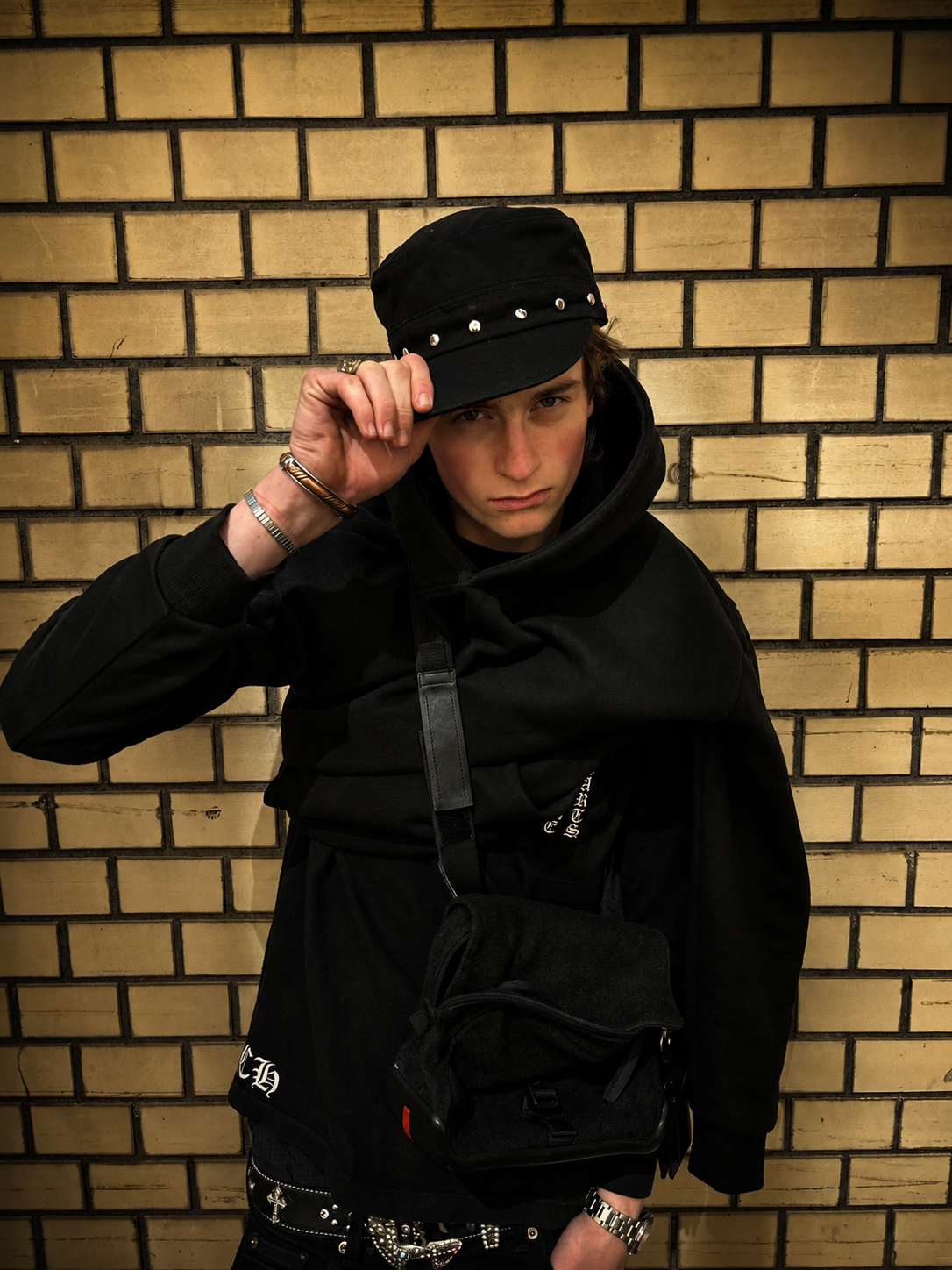 BLACK CADET CAP
